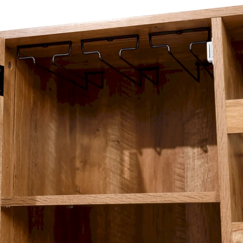 Sideboard and Bar Cabinet with Open and Closed Storage