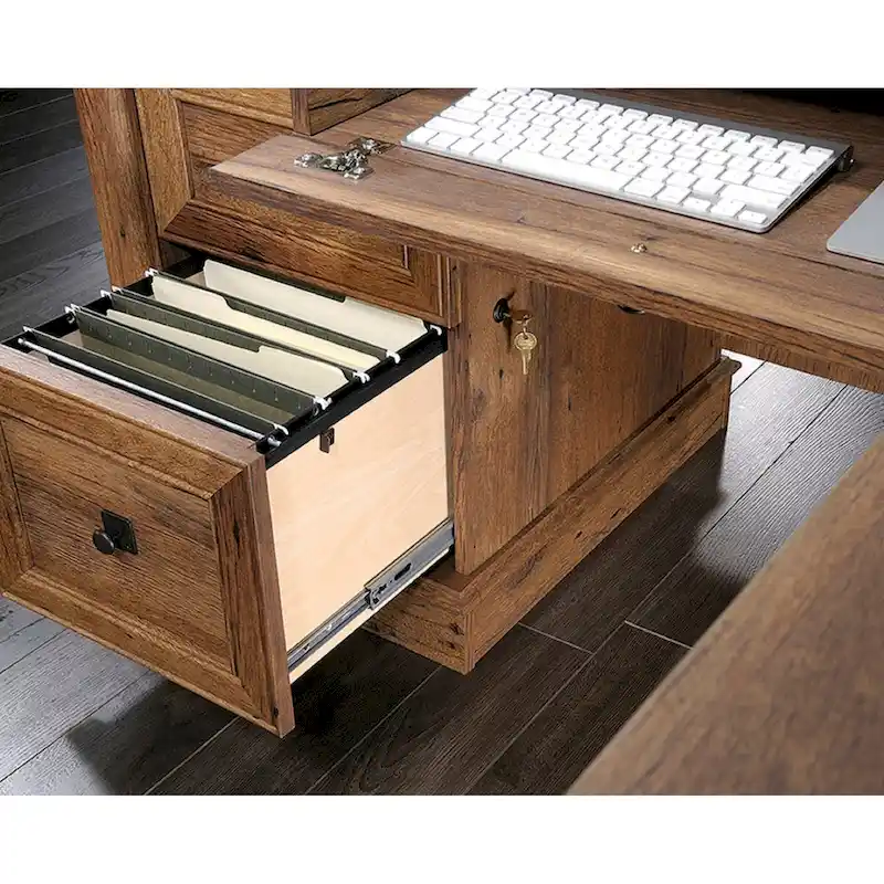Sauder Palladia L-Shaped Office Desk