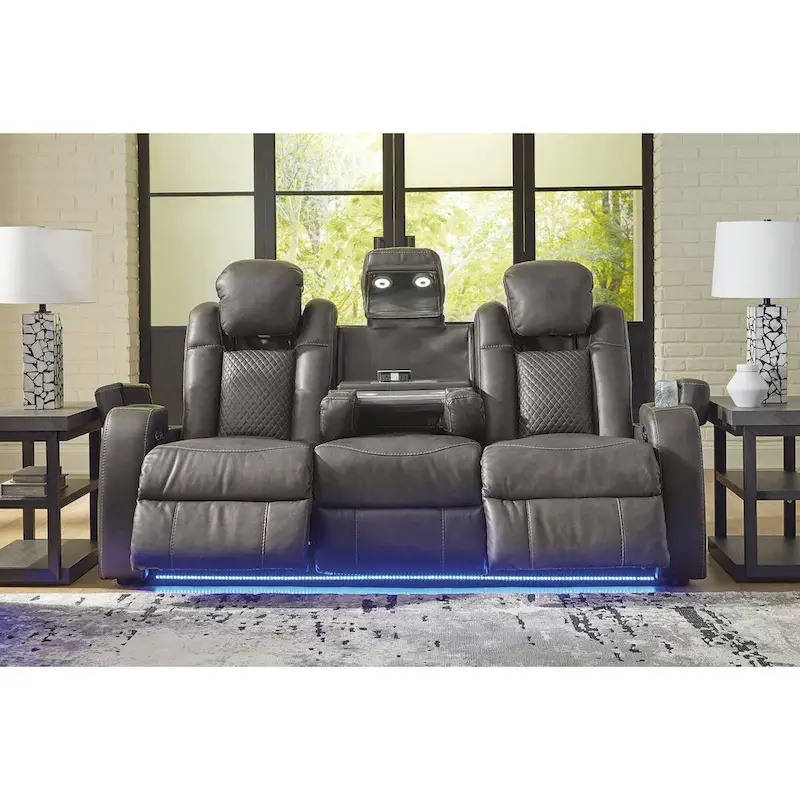 Signature Design by Ashley Fyne-Dyme Power Reclining Sofa - 85 W x 43 D x 43 H