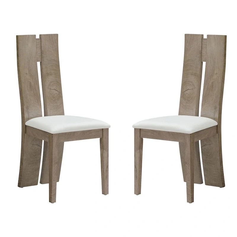 PU Leather Dining Chair with High Back Set of 2