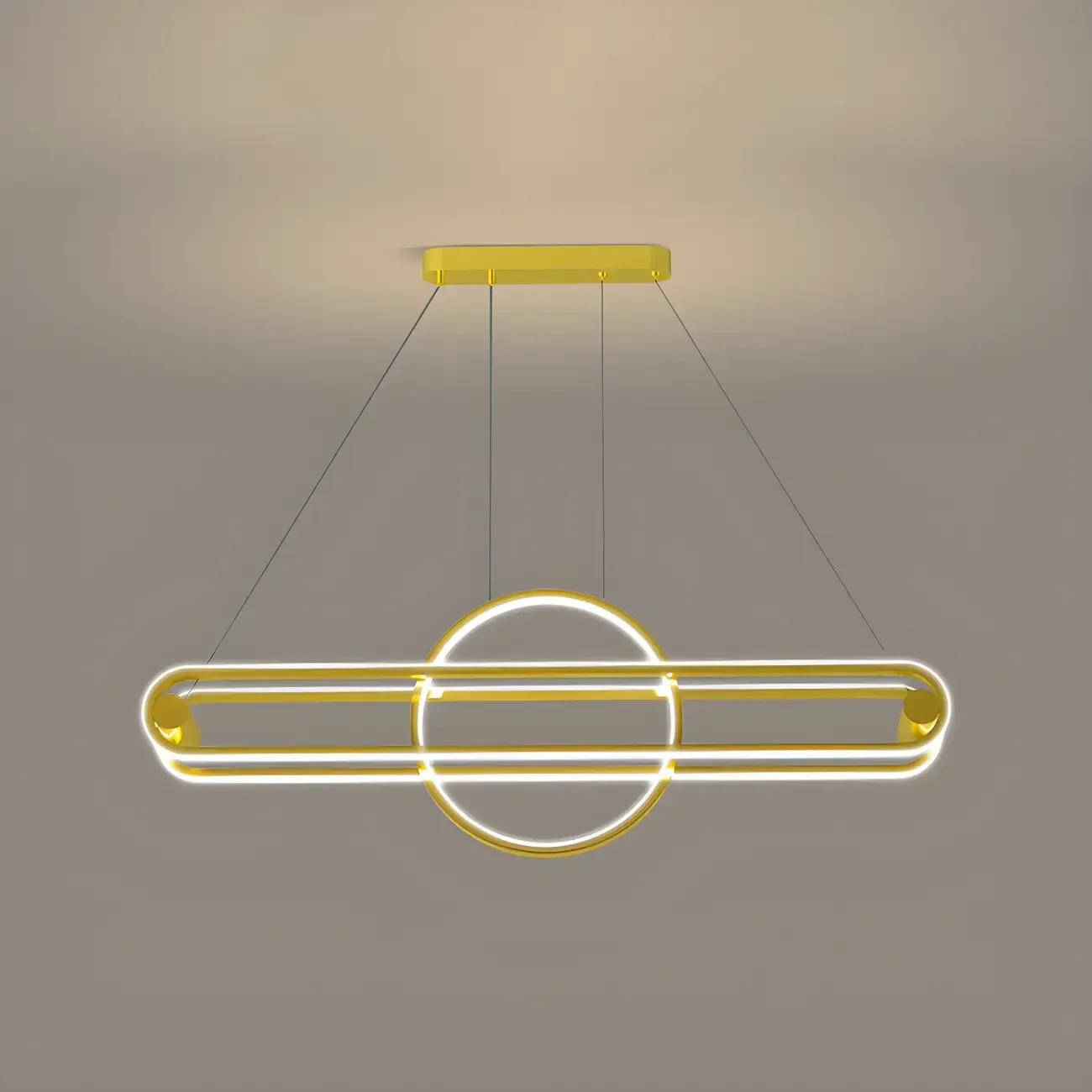 Adjustable Modern Iron Linear Pendant Light