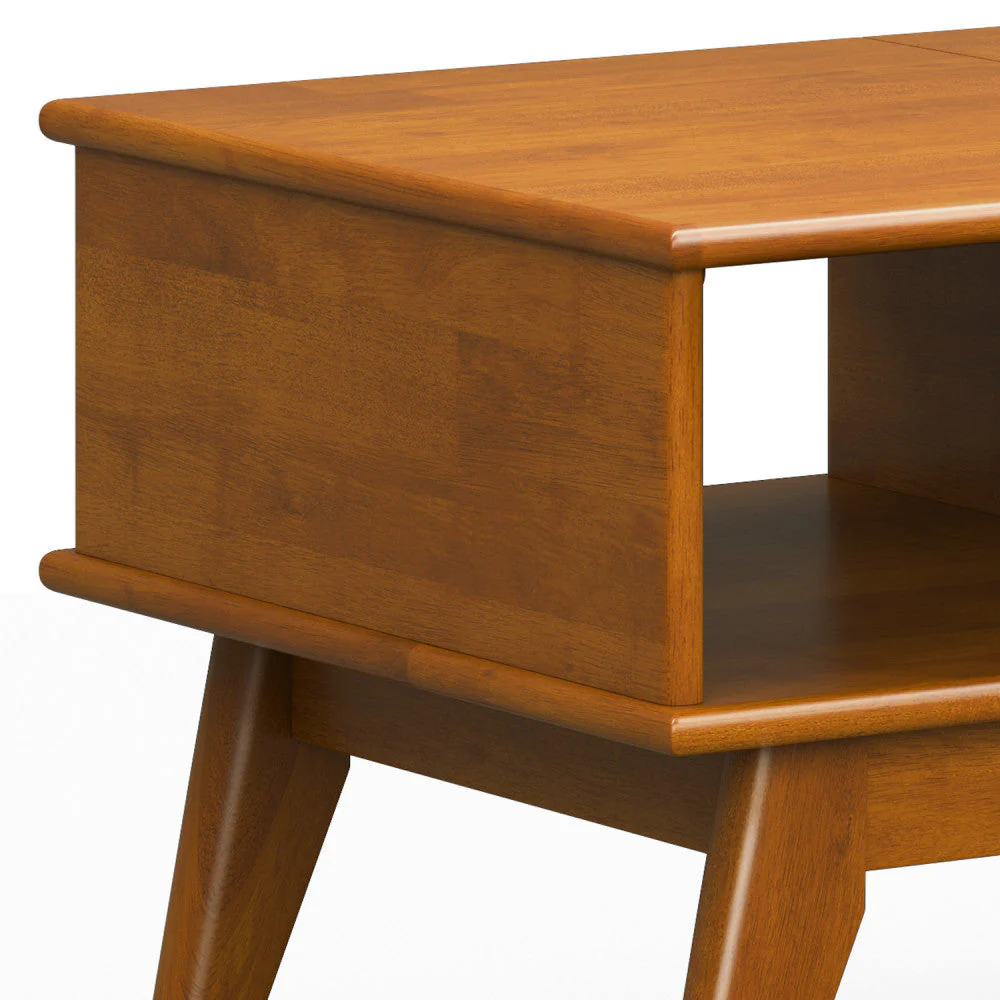 Walker Edison | Mid-Century Teak Wood Lift Top Coffee Table