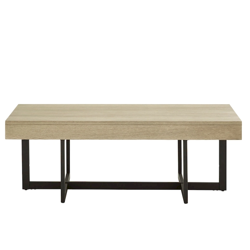 Eldersley Wood Finish Coffee Table with Two Drawers by iNSPIRE Q Modern