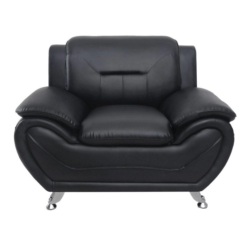 Michael Segura Faux Leather Upholstered Club Chair