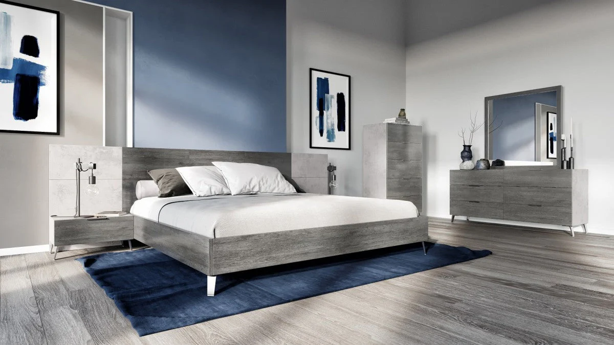 Brock Italian Faux Concrete Bedroom Collection