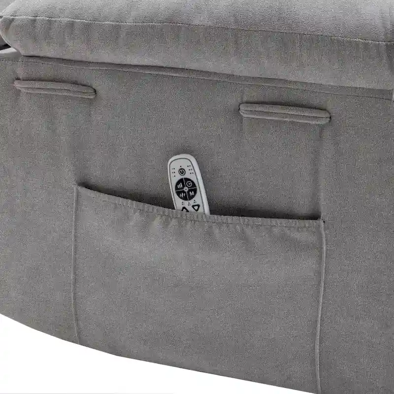 Power Recliner Chair with Adjustable Massage Function - 36.63 x 38.13 x 40.50