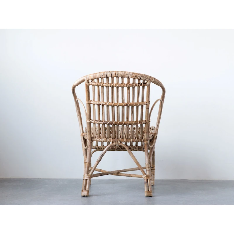 Pure Bamboo Chair with Rounded Back