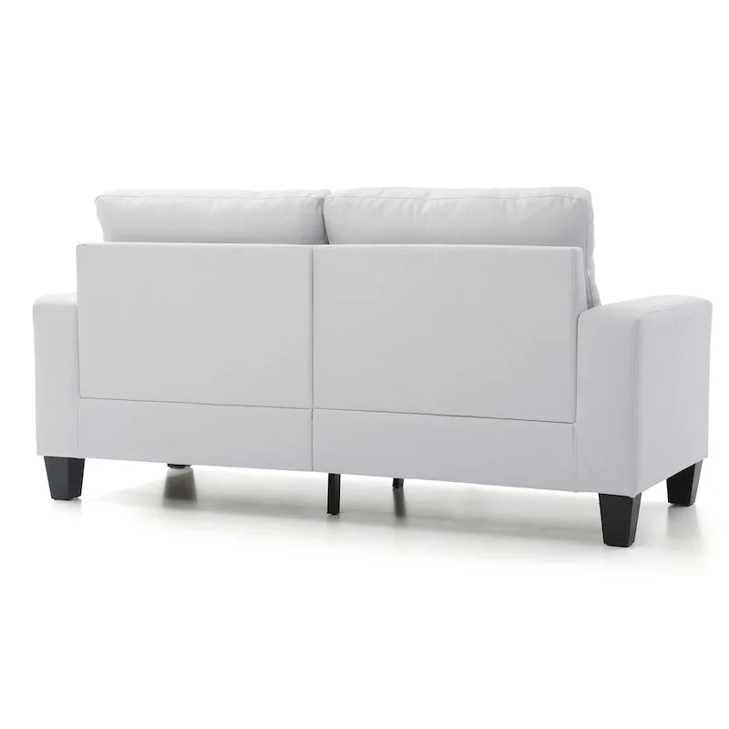 71 in. W Track Arm Faux Leather 3-Seat Sofa