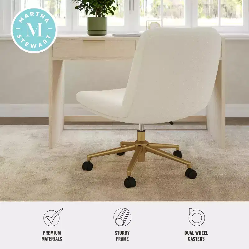 Martha Stewart Eloise Upholstered Office Chair