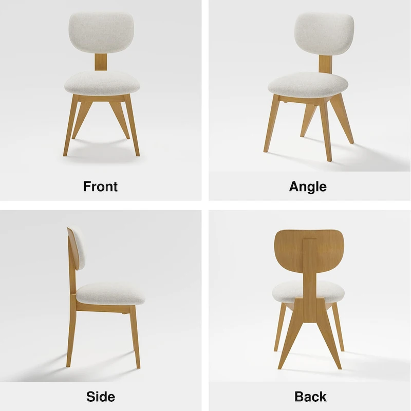 Solid Wood Dining Chairs(Set Of 2) - 21*19*33