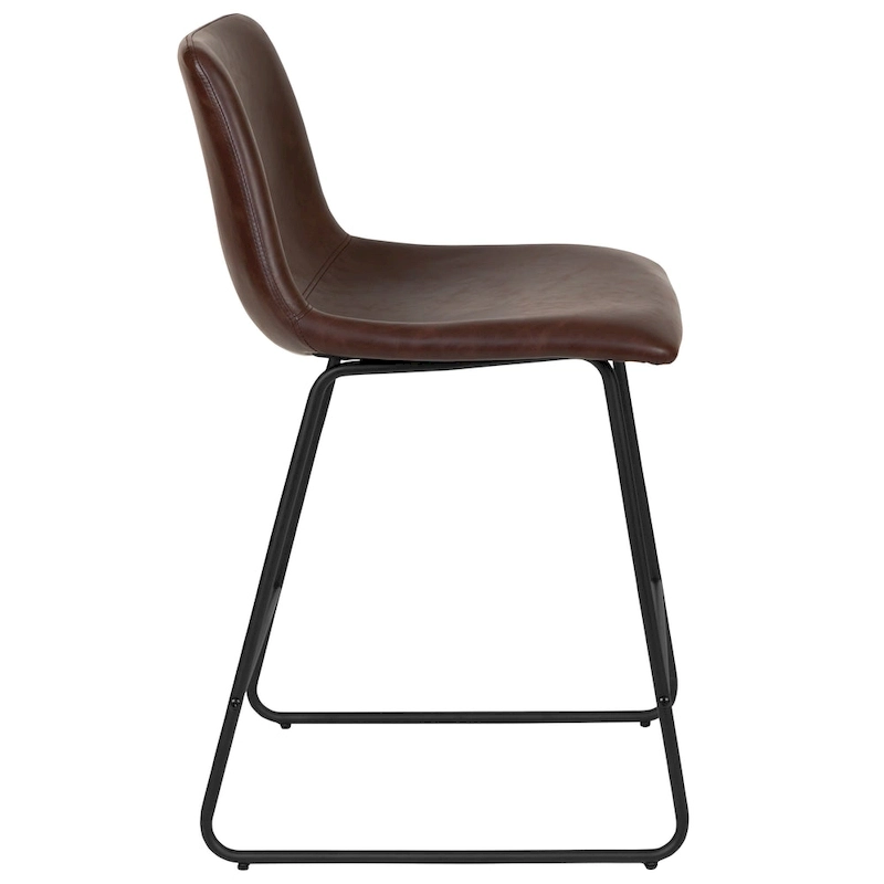 Upholstered Counter Height Modern Dining Stools (Set of 2)