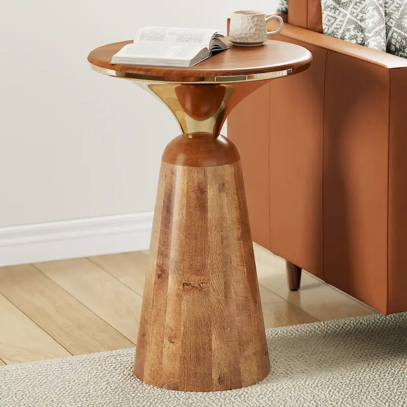 Christopher Knight Home Mango Wood and Metal End Table