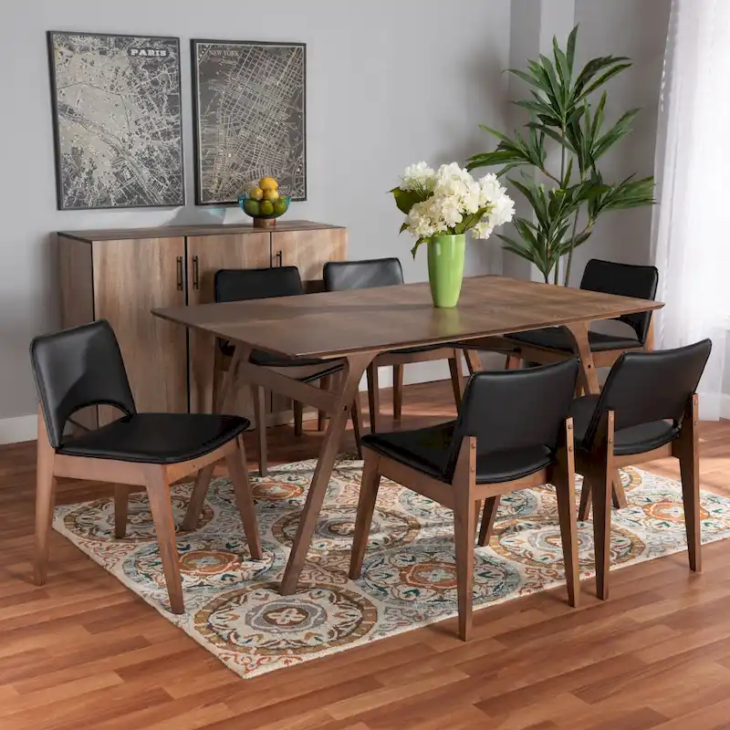 Mid-Century Modern 7-Piece Dining Set