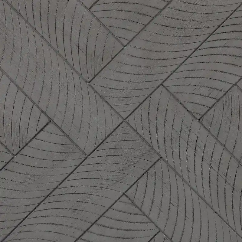 Chevron Pattern 44 Length Wooden Entryway Dining Bench