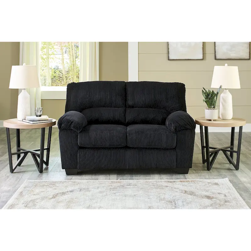 Signature Design by Ashley SimpleJoy Loveseat - 63W x 38D x 40H
