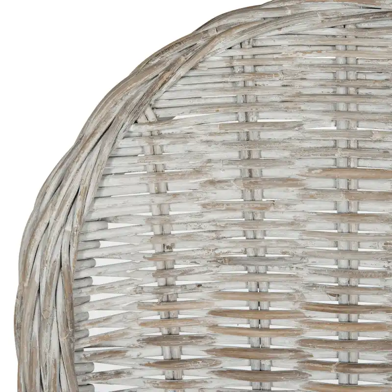 SAFAVIEH Manolica White Washed Dining Chair (Set of 2) - 19.5 x 26 x 40.5 - 20Wx26Dx41H