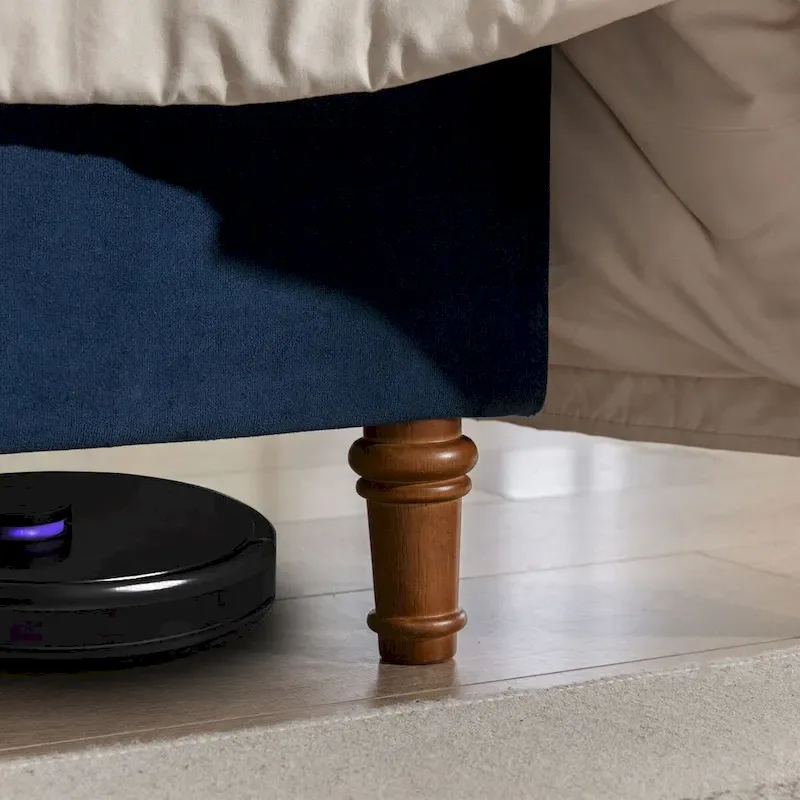 CUSchoice 54 High Headboard Upholstered Queen/King Bed (No Box Spring Needed)