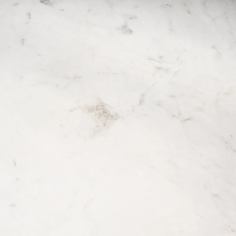 Allyson 48 Round Medium Brown w/ White Marble Pedestal Dining Table - 48.0L x 48.0W x 30.0H