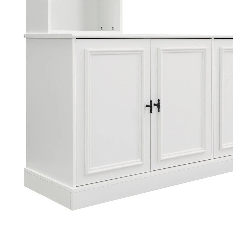 4-Piece Wall Unit Entertainment Center Set with Bookshelf , Versatile TV Stand with Adjustable Shelf, Media Console with Bridge