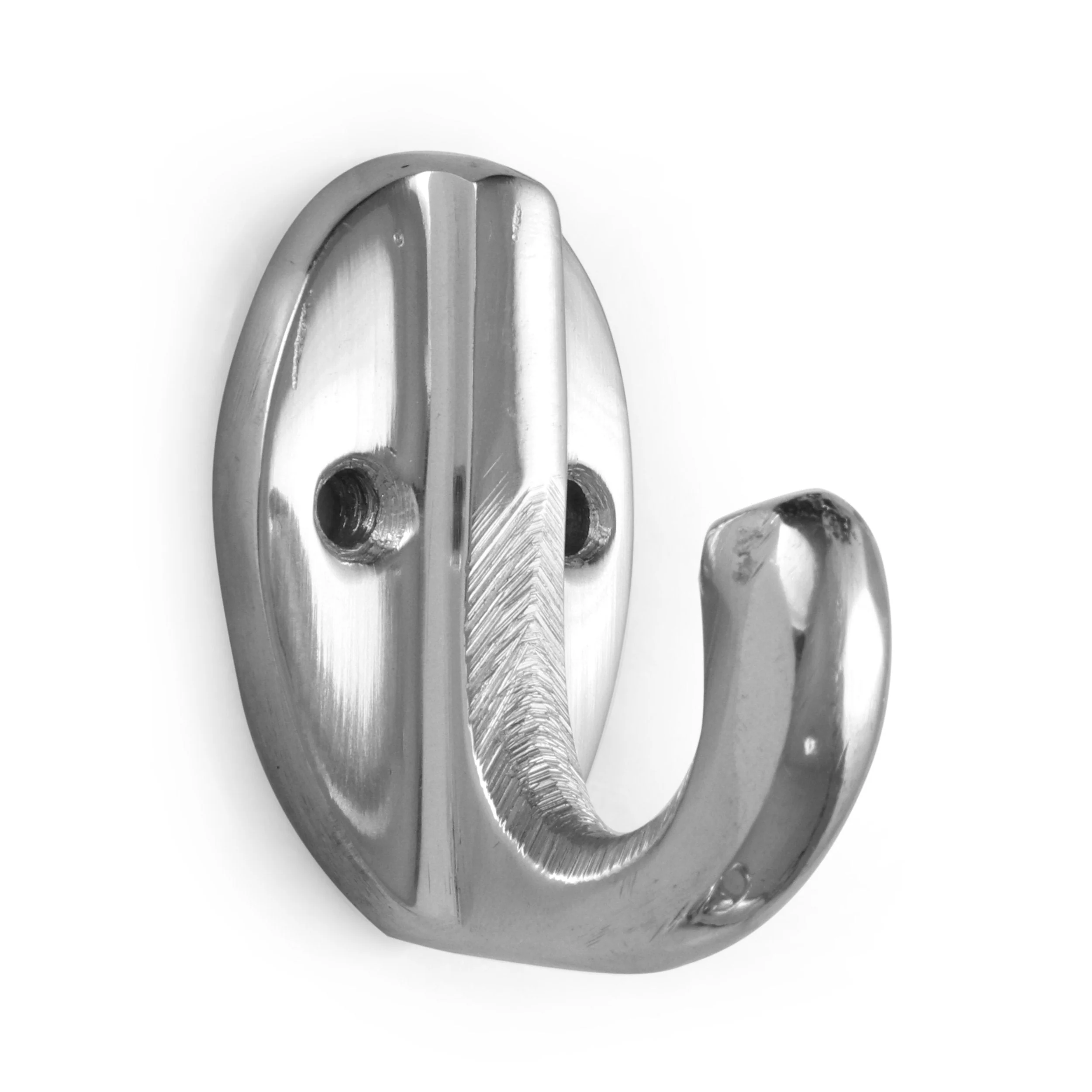 Modern Handcrafted Rectangular Aluminum Wall Mirror, Silver - NH937413