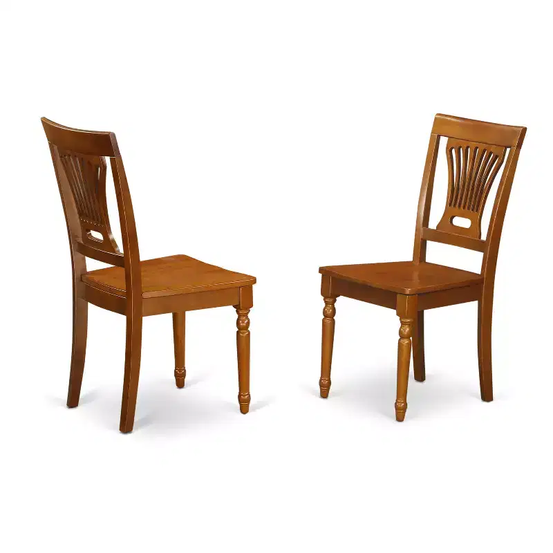 Round Drop-Leaf Dining Table Set with 2 Chairs, Saddle Brown, Seats 2