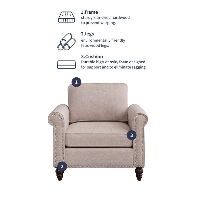 Mixoy Modern Sleeper Sofa,DIY Combination Sectional Single Couch