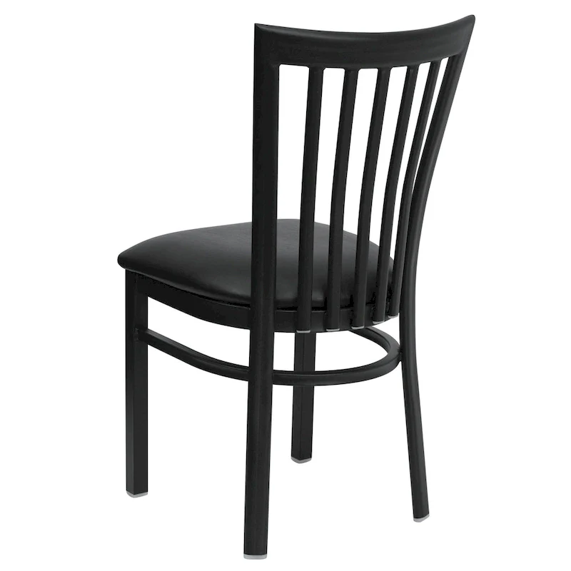 School House Back Metal Restaurant Chair - 17.25W x 18.75D x 34.75H - 17.25W x 18.75D x 34.75H