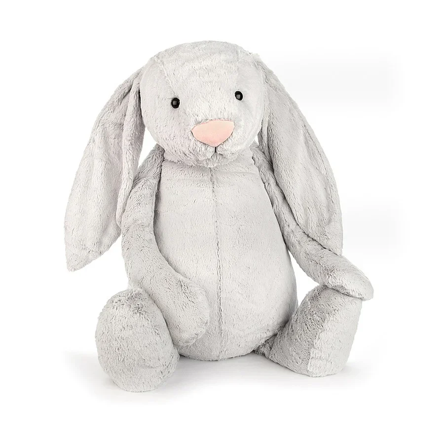 Jellycat Bashful Bunny Silver (Grey) Giant (Really Really Big) 108cm