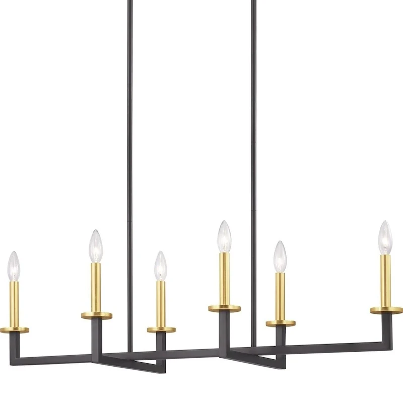 Blakely Collection 6-Light Graphite Modern Chandelier Light