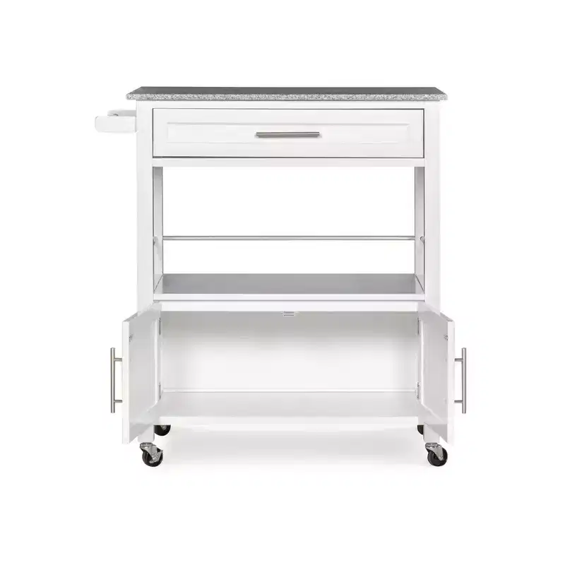Cameron Kitchen Cart with Granite Top - Linon
