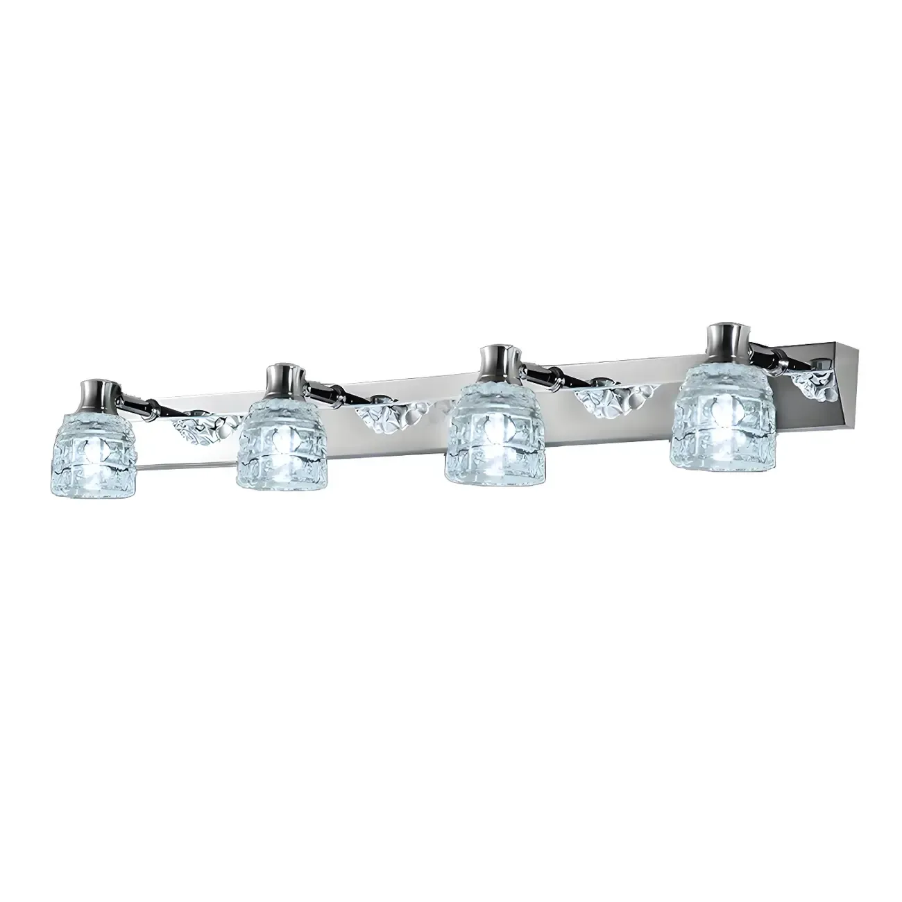 Modern Chrome Crystal Bathroom Vanity Light