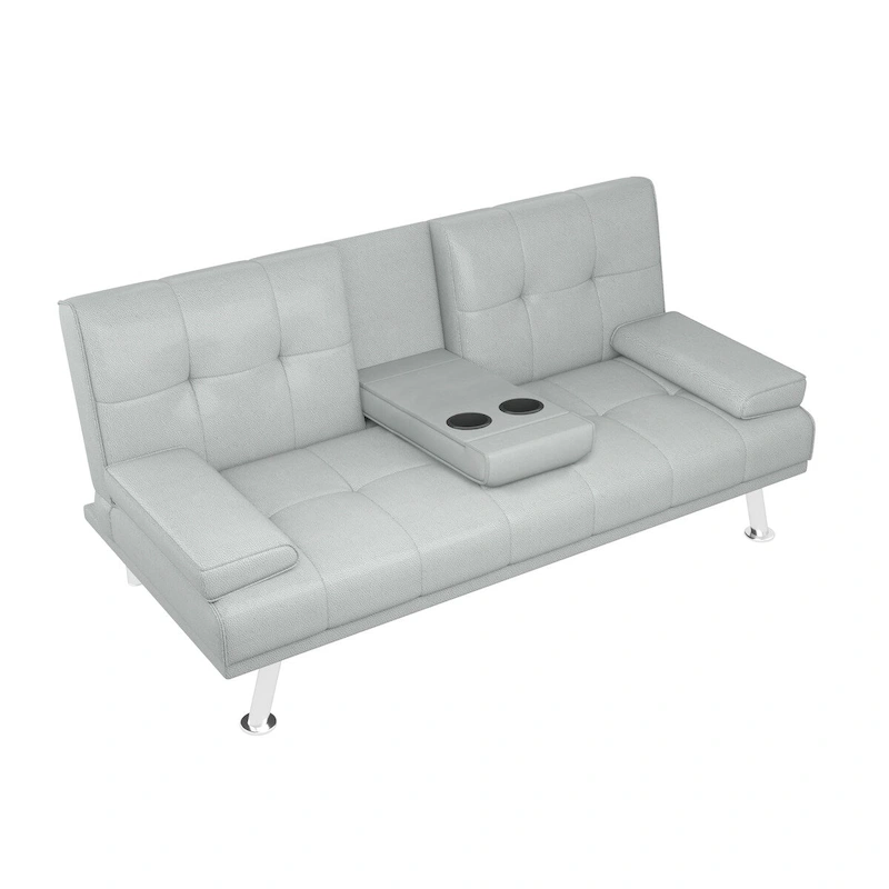 Sleeping Functional Sofa,Folding Sofa,Folding Bed,Leather