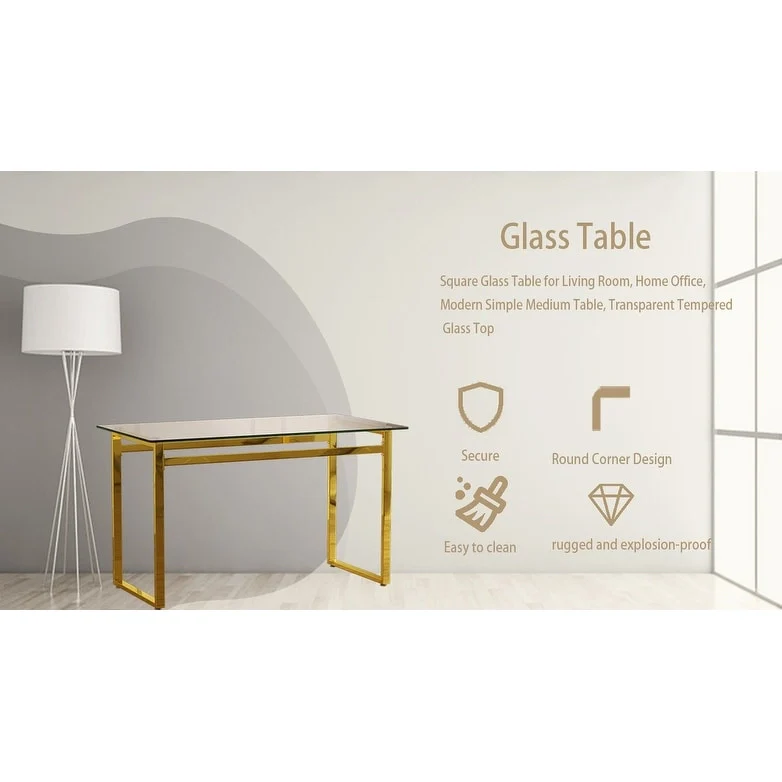 Rectangular Glass Dining Table
