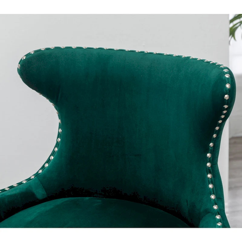 Roundhill Furniture Lindale Mid-century Modern Velvet Accent Chair