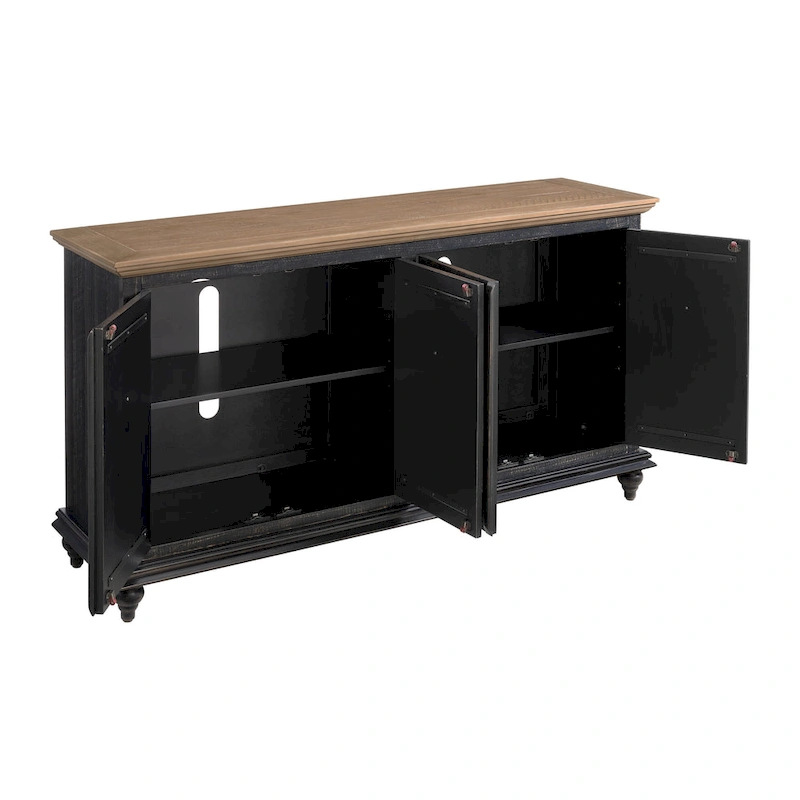 Garden District Solid Wood 65 TV Stand Console