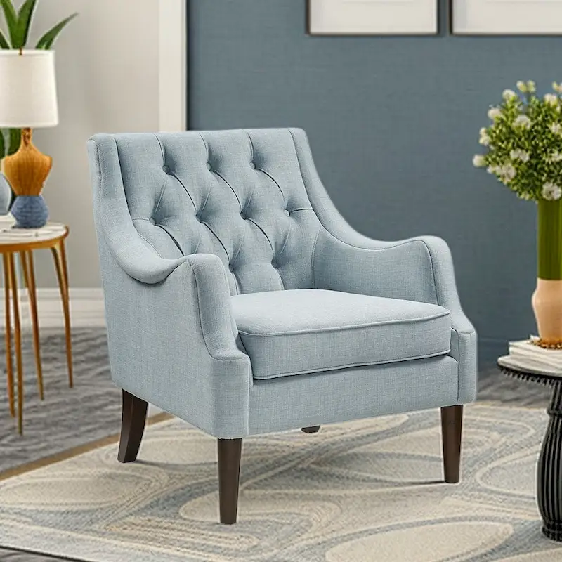 Modern Button Tufted Accent Chair