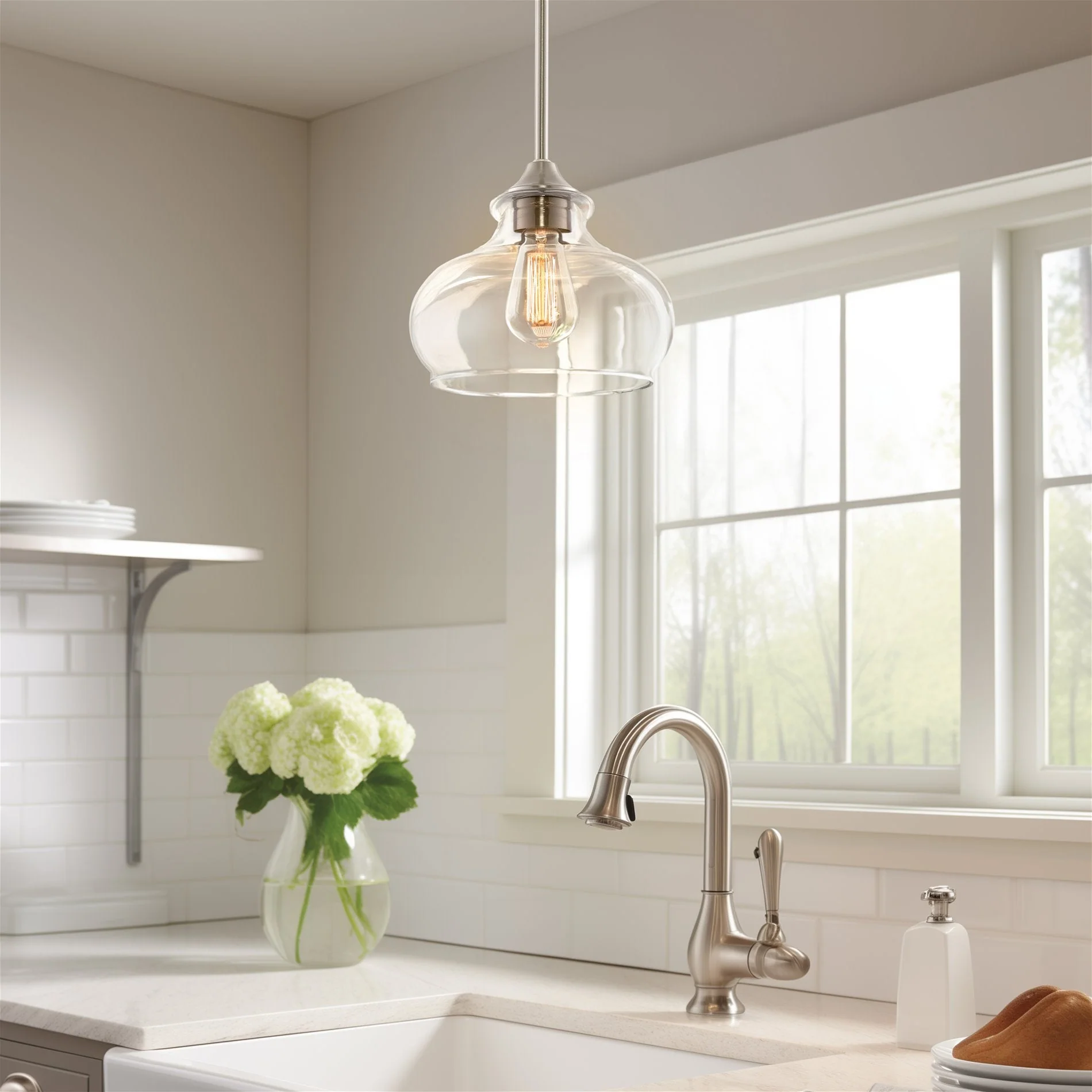 Harlow 9 Modern Industrial Farmhouse / Schoolhouse / Rustic Pendant Light