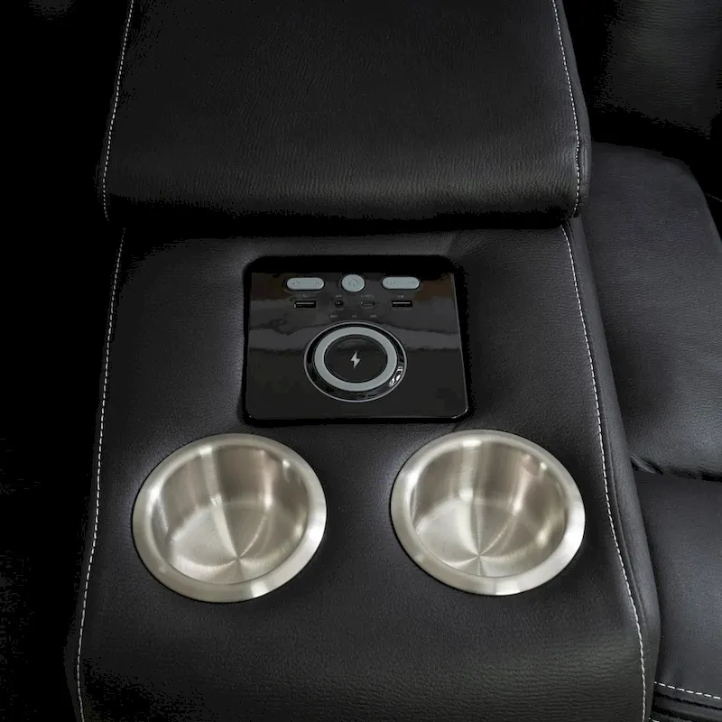 Deluxe Theater-Style Reclining Sofa Set with Power Recline, LED Lights, Wireless Charging and bluetooth Speaker