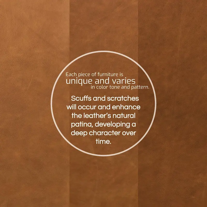 Poly & Bark Capa 92  Sofa - Full Grain Genuine Italian Leather