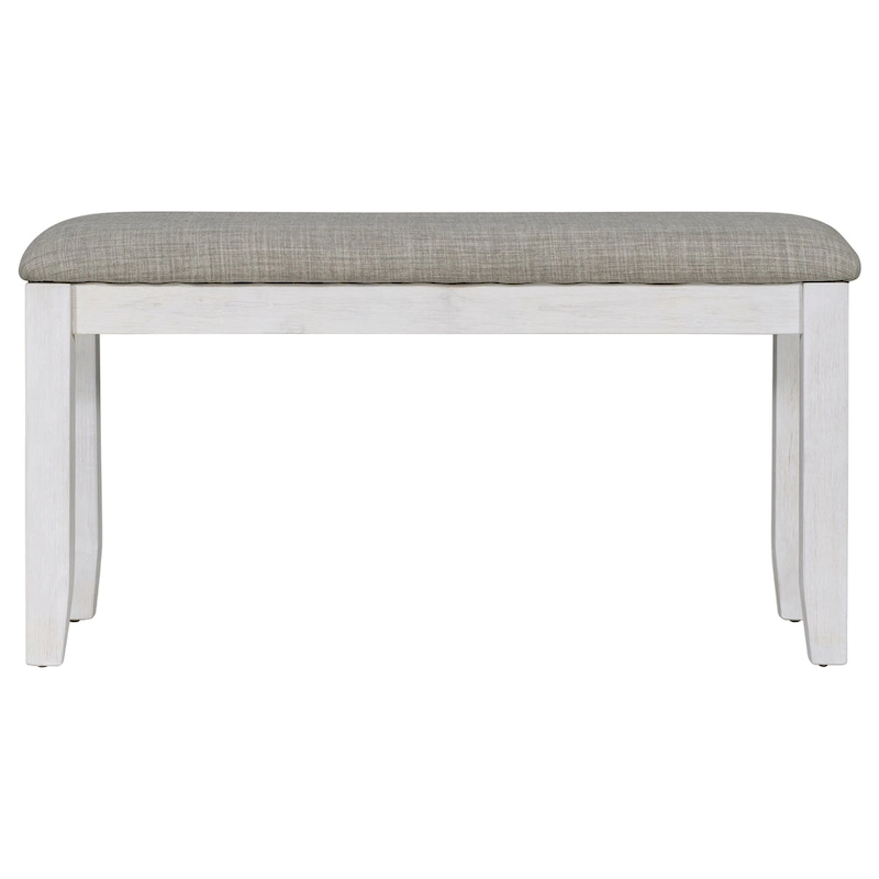 Rustic Style 6-Piece Dining Room Table Set with 4 Upholstered Chairs & a Bench