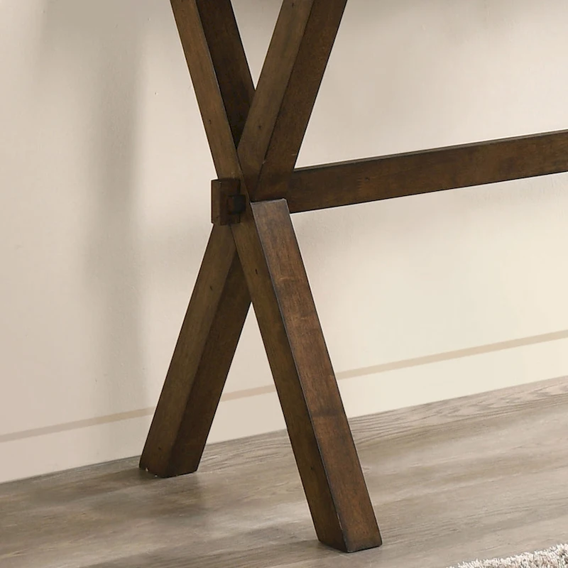 Mav Transitional Walnut 47-inch Solid Wood Sofa Table by Furniture of America