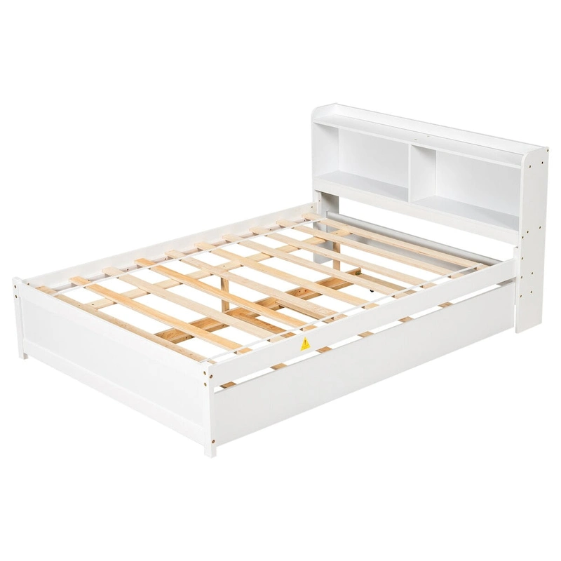 Full Bed with Trundle,Bookcase