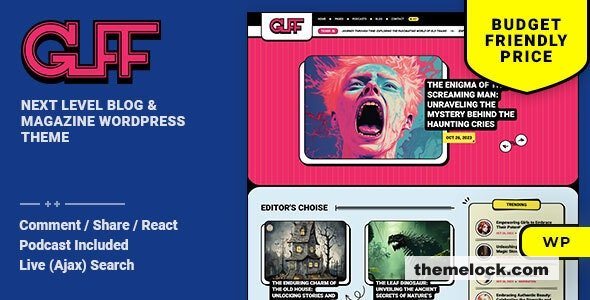Guff v1.0.4 - Personal Blog & Magazine WordPress Theme