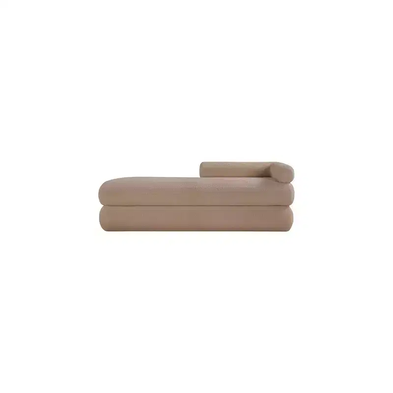 Meridian Furniture,Kennedy Faux Shearling Teddy Fabric Bench