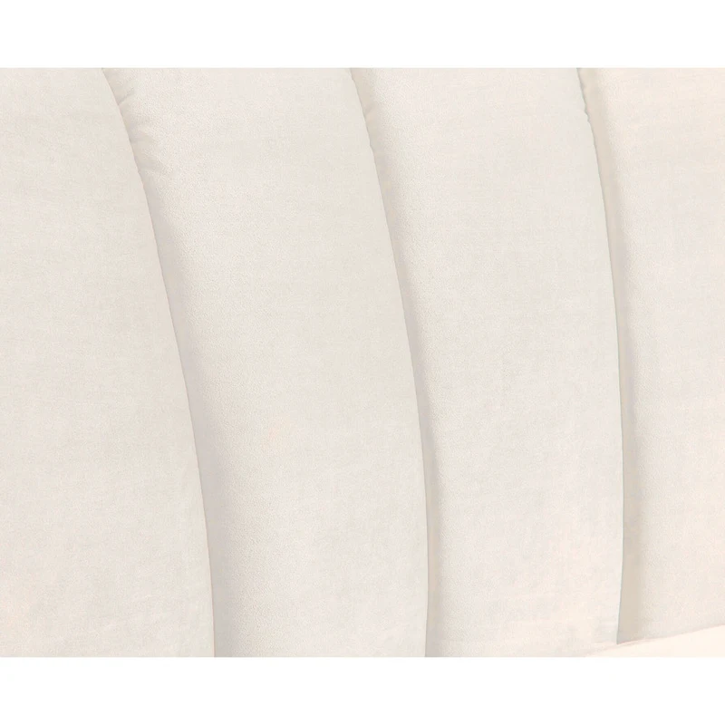 142Velvet Fabric Curve Sectional Sofa - 142