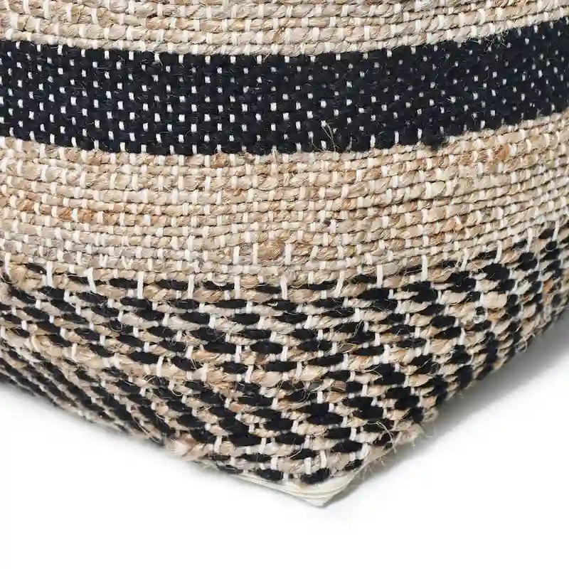 Caiman Handcrafted Boho Fabric Pouf by Christopher Knight Home