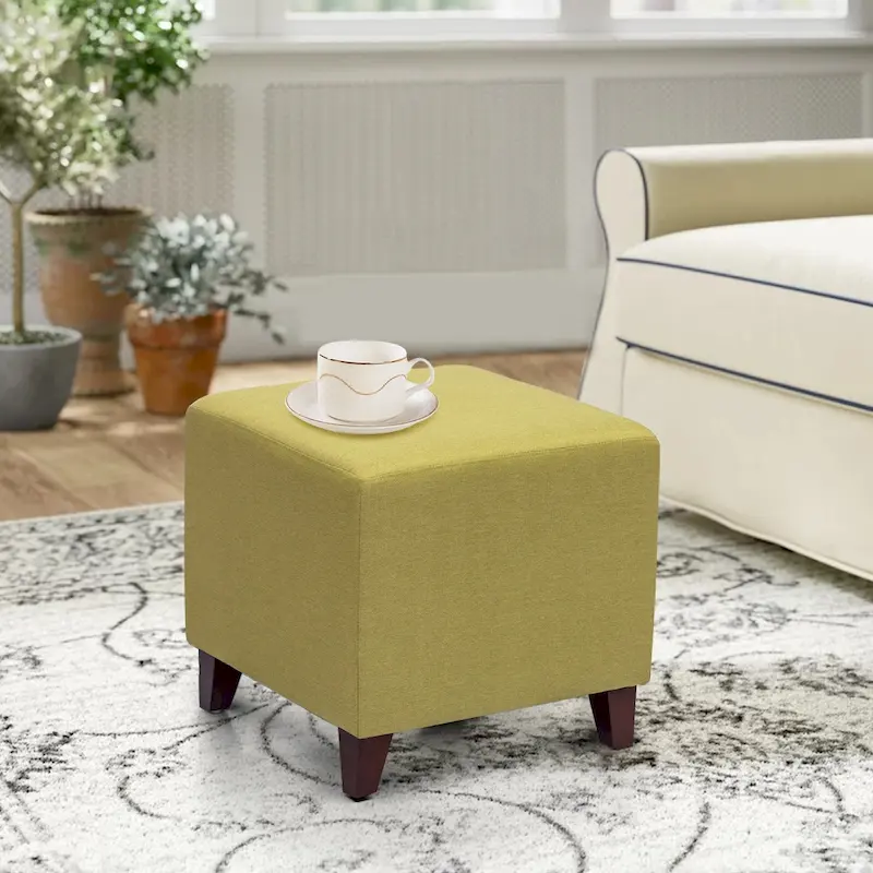 Adeco Simple British Style Passionate Cube Ottoman Footstool