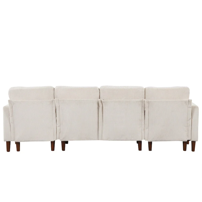 U-shaped Sponge-filled Cushion Combination Sofa