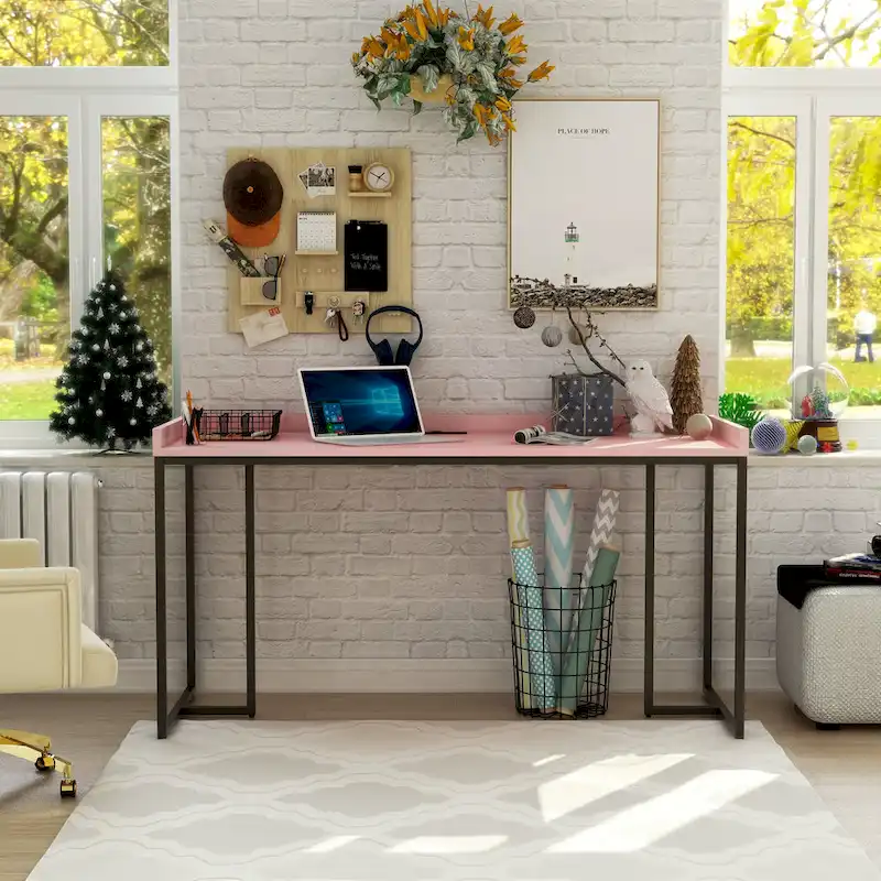 Magnus Industrial 59-inch Metal Computer Desk with USBs by