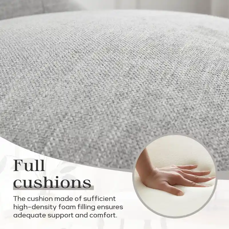 Tufted Upholstered Accent Chairs Set of 2